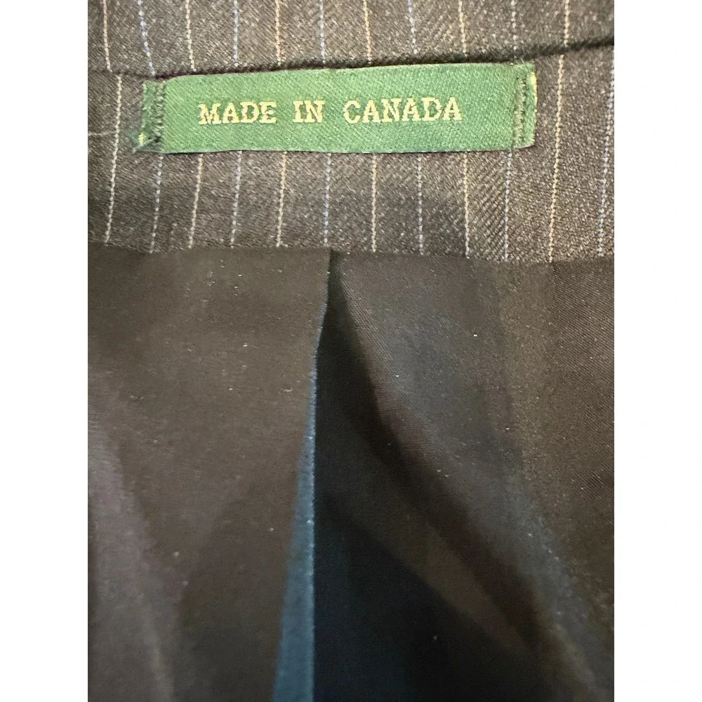 Lauren Ralph Lauren Mens Pinstripe PURE Wool Suit Blazer Pants 38W x 30L
